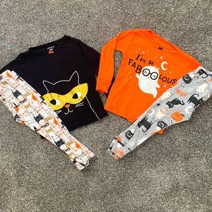 Halloween Outfits Pajama Bundle Cat Ghost 24 months